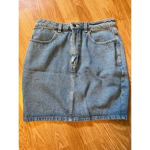 American Apparel Jean Mini Skirt